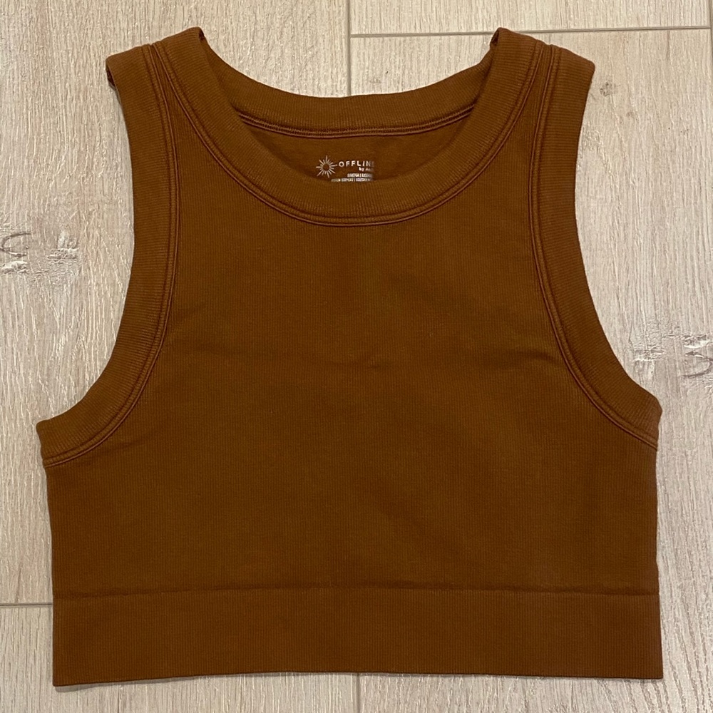 OFFLINE by Aerie High Neck Sports Bra